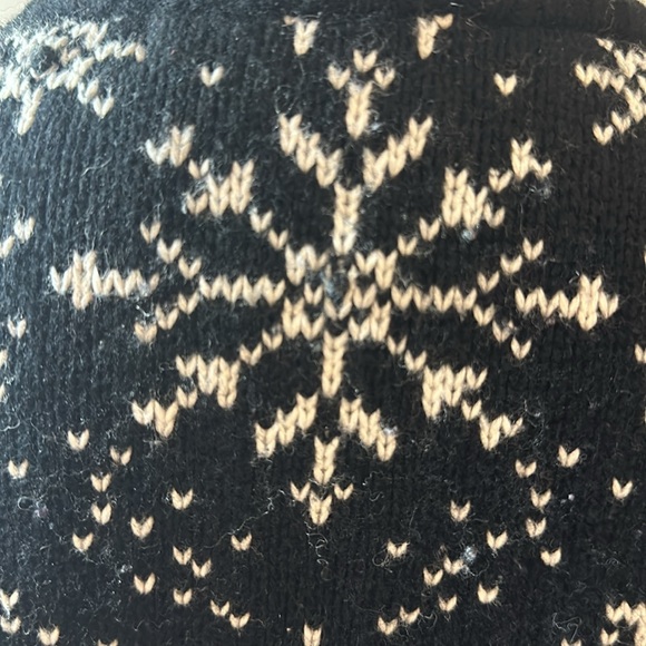 Valerie Stevens Snowflake Black White Cardigan XL - Picture 4 of 6